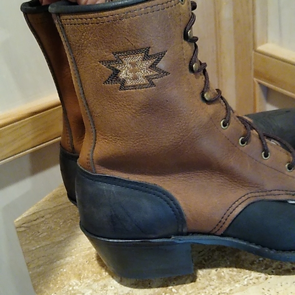 Abilene vintage 2 tone Women’s packer boots 9.5 - Picture 4 of 8